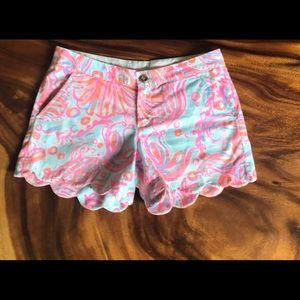 Lilly Pulitzer Too Much Bubbly Buttercup Shorts